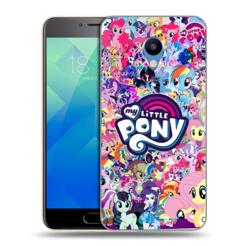 Силиконовый чехол на Meizu M5 с принтом My little pony Дружба чудо
