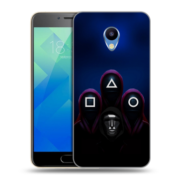 Силиконовый чехол на Meizu M5 с принтом Игра Кальмара