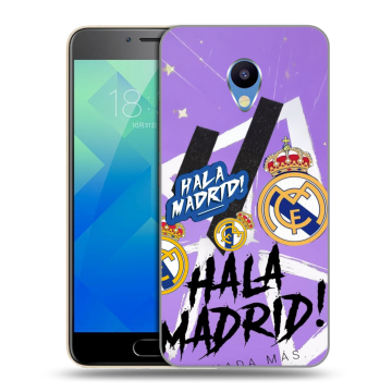 Силиконовый чехол на Meizu M5 с принтом Real Madrid Реал Мадрид