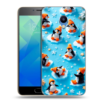 Силиконовый чехол на Meizu M5 с принтом Новый год