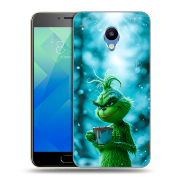 Силиконовый чехол на Meizu M5 с принтом Новый год гринч