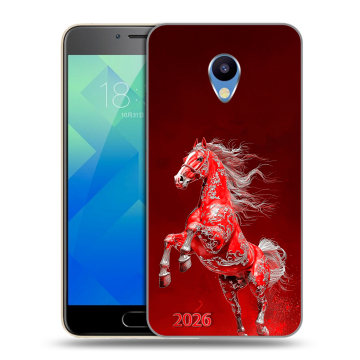 Силиконовый чехол на Meizu M5 с принтом Новый год