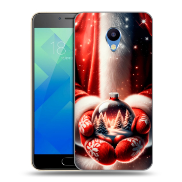 Силиконовый чехол на Meizu M5 с принтом Новый год