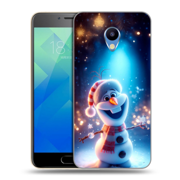Силиконовый чехол на Meizu M5 с принтом Новый год