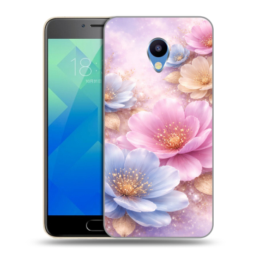 Силиконовый чехол на Meizu M5 с принтом женский