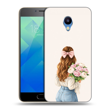 Силиконовый чехол на Meizu M5 с принтом женский