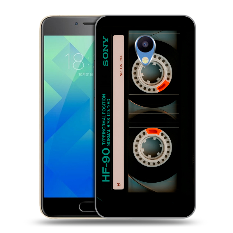 Силиконовый чехол на Meizu M5 с принтом Кассета Силиконовый чехол на Meizu M5 с принтом Кассета