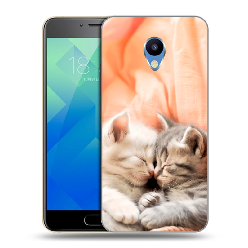 Силиконовый чехол на Meizu M5 с принтом Котята Силиконовый чехол на Meizu M5 с принтом Котята