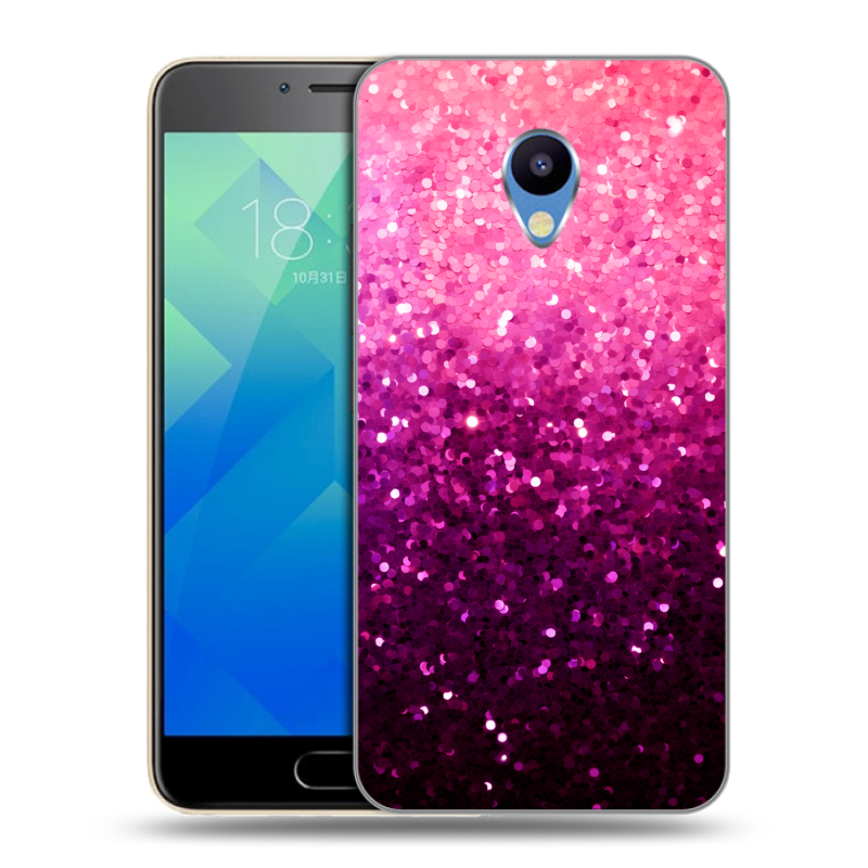 Силиконовый чехол на Meizu M5 с принтом Блестки Силиконовый чехол на Meizu M5 с принтом Блестки