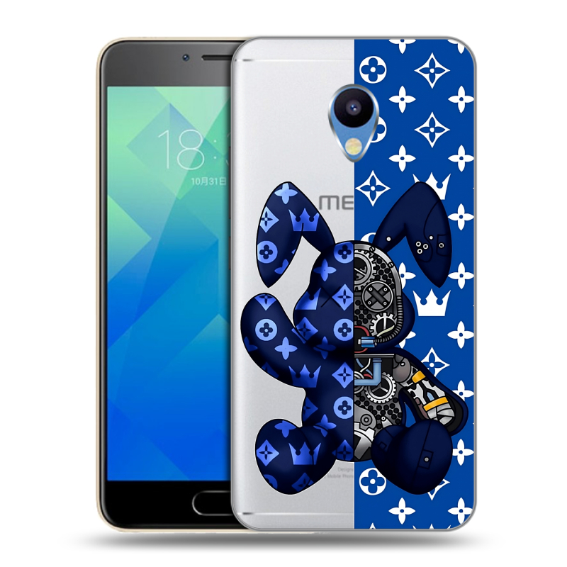 Силиконовый чехол на Meizu M5 с принтом Луи робот Силиконовый чехол на Meizu M5 с принтом Луи робот