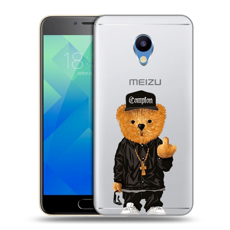 Силиконовый чехол на Meizu M5 с принтом Плюшевый медведь Силиконовый чехол на Meizu M5 с принтом Плюшевый медведь
