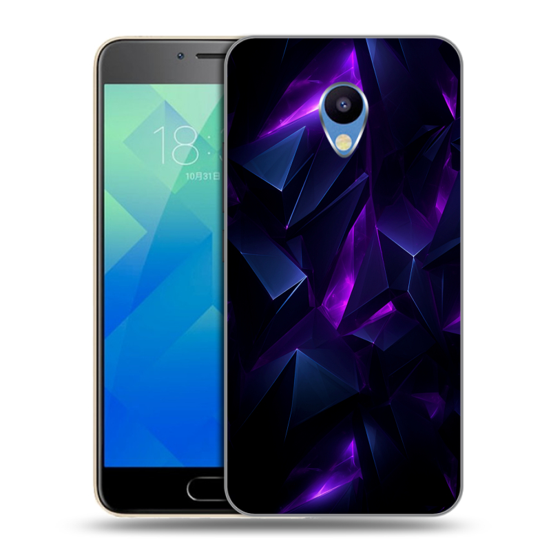 Силиконовый чехол на Meizu M5 с принтом Абстракиция Силиконовый чехол на Meizu M5 с принтом Абстракиция