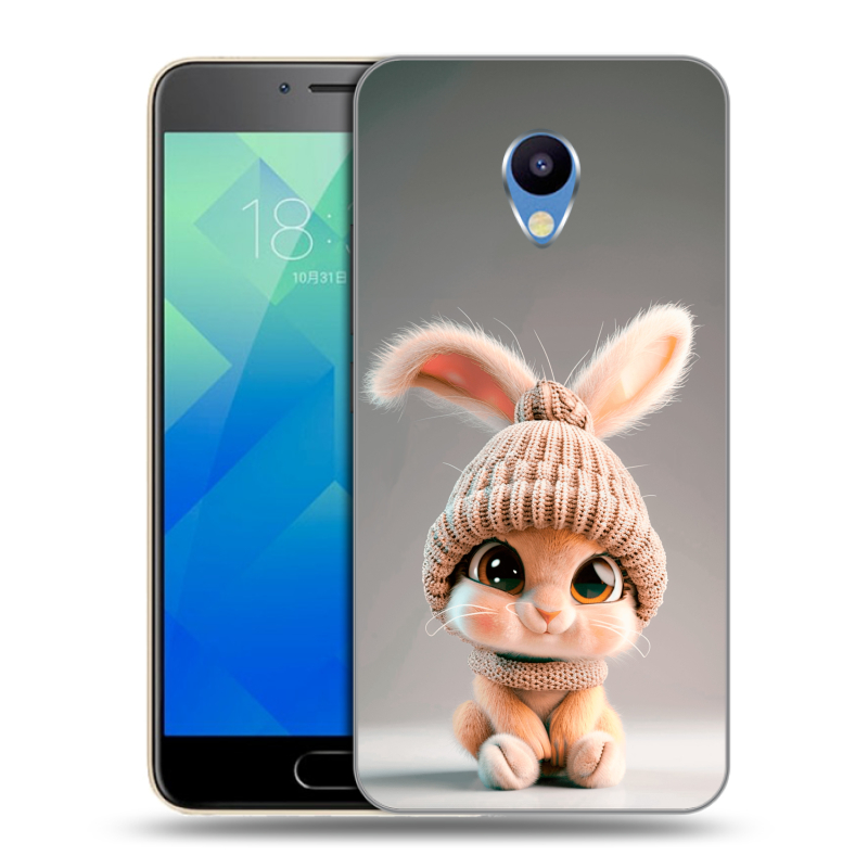 Пластиковый чехол на Meizu M5 с принтом Кролик Пластиковый чехол на Meizu M5 с принтом Кролик