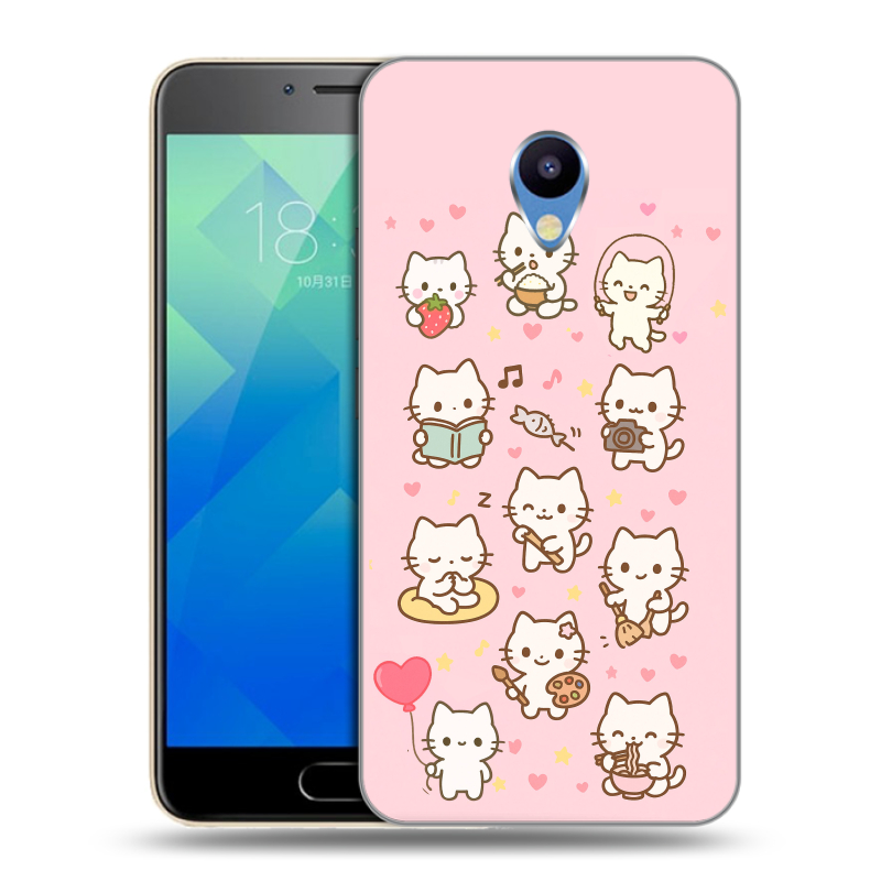 Силиконовый чехол на Meizu M5 с принтом Hello Kitty Хелоу Кити Силиконовый чехол на Meizu M5 с принтом Hello Kitty Хелоу Кити