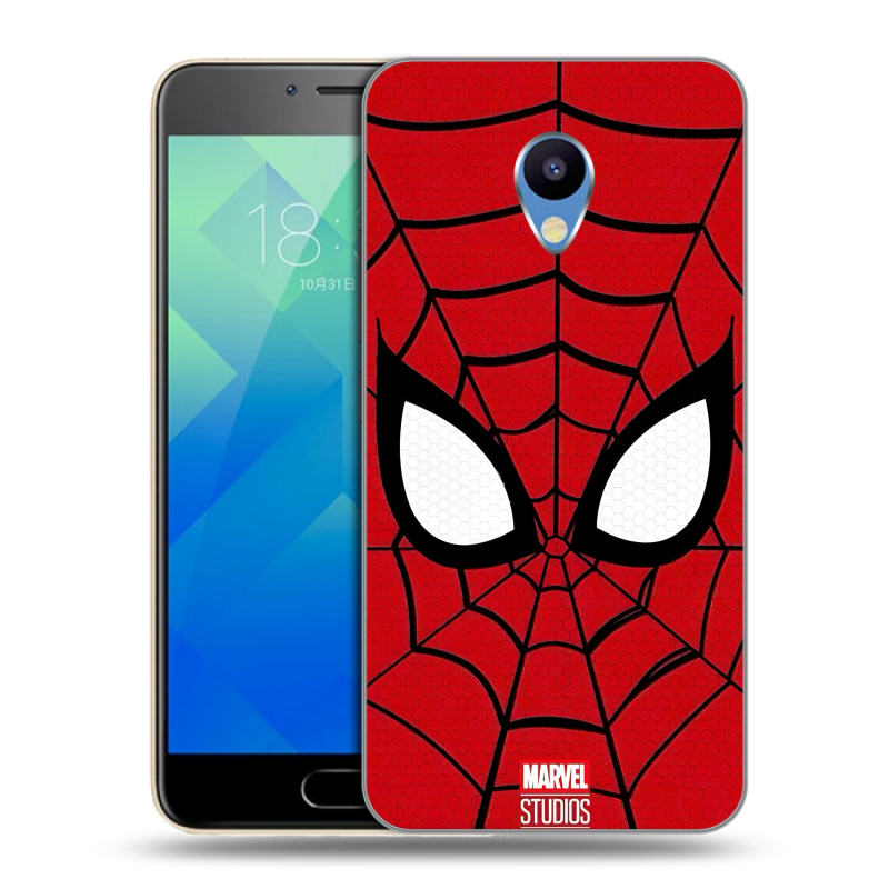 Силиконовый чехол на Meizu M5 с принтом человек паук spiderman Силиконовый чехол на Meizu M5 с принтом человек паук spiderman