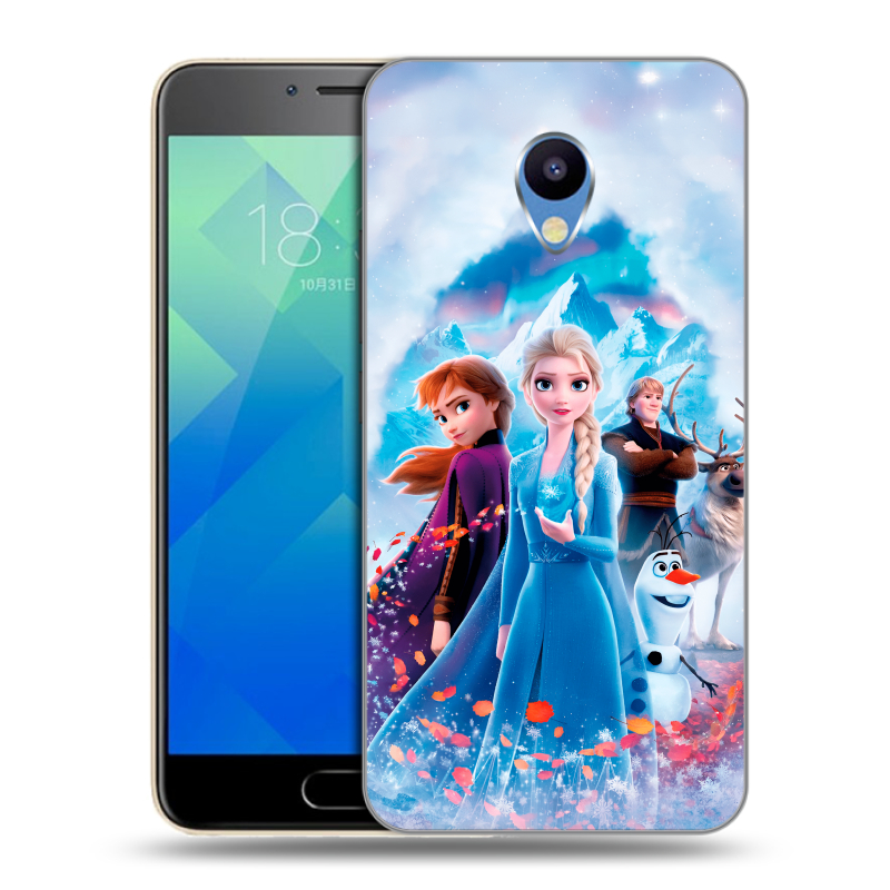 Силиконовый чехол на Meizu M5 с принтом Холодное сердце Frozen Силиконовый чехол на Meizu M5 с принтом Холодное сердце Frozen