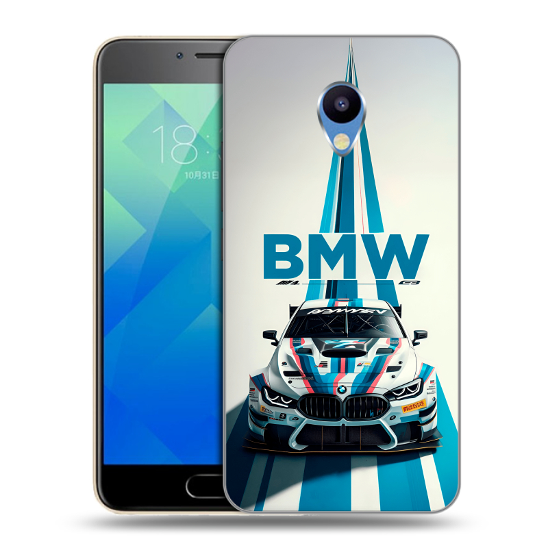Силиконовый чехол на Meizu M5 с принтом БМВ BMW Силиконовый чехол на Meizu M5 с принтом БМВ BMW
