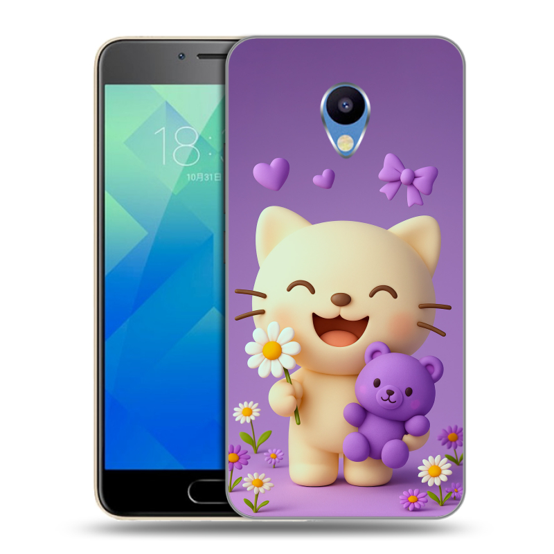 Пластиковый чехол на Meizu M5 с принтом для девочек Пластиковый чехол на Meizu M5 с принтом для девочек
