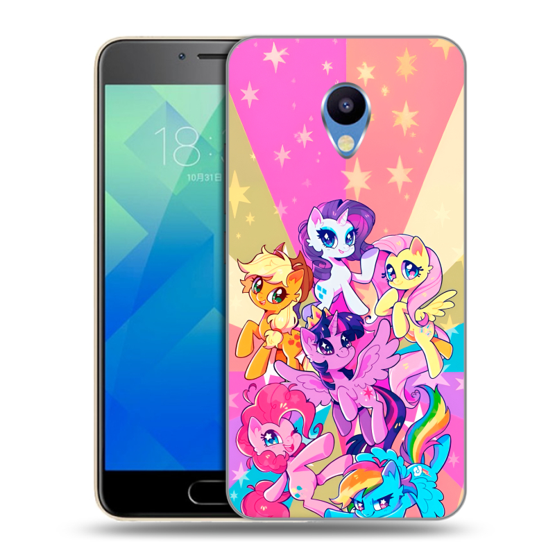 Силиконовый чехол на Meizu M5 с принтом My little pony Дружба чудо Силиконовый чехол на Meizu M5 с принтом My little pony Дружба чудо