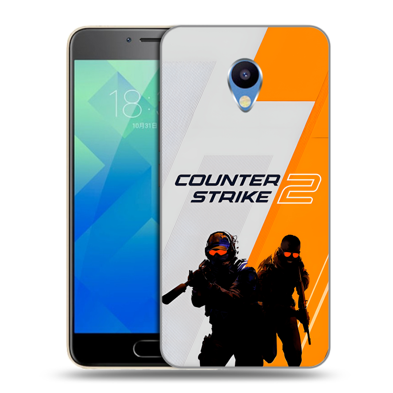 Силиконовый чехол на Meizu M5 с принтом Counter Strike Силиконовый чехол на Meizu M5 с принтом Counter Strike