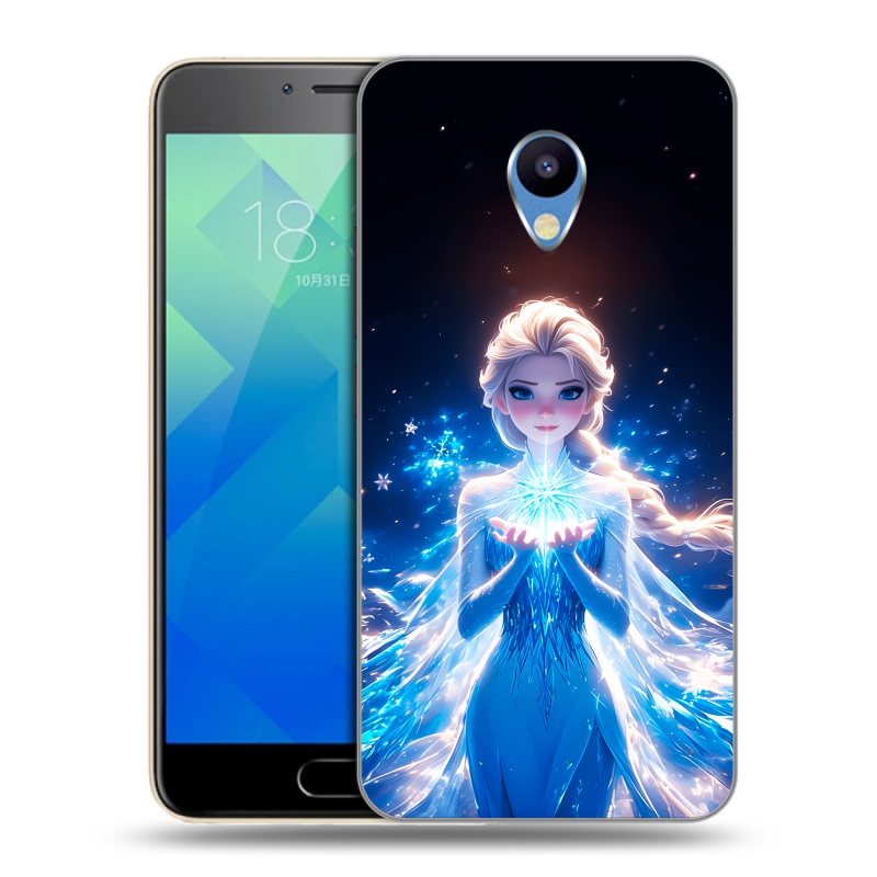 Силиконовый чехол на Meizu M5 с принтом Холодное сердце Frozen Силиконовый чехол на Meizu M5 с принтом Холодное сердце Frozen