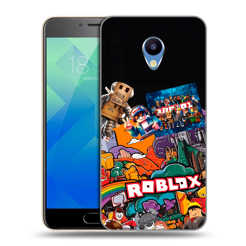 Пластиковый чехол на Meizu M5 с принтом Roblox Роблокс Пластиковый чехол на Meizu M5 с принтом Roblox Роблокс