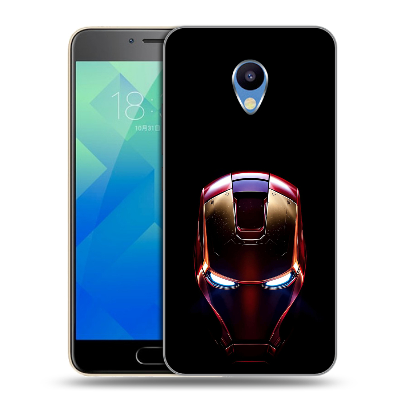 Силиконовый чехол на Meizu M5 с принтом IronMan Железный человек Силиконовый чехол на Meizu M5 с принтом IronMan Железный человек