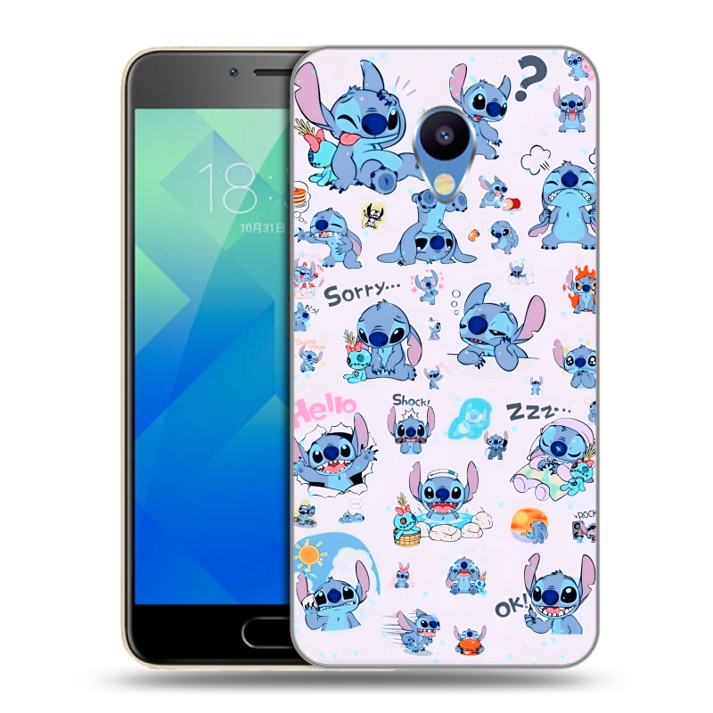 Пластиковый чехол на Meizu M5 с принтом Лило и Стич Пластиковый чехол на Meizu M5 с принтом Лило и Стич