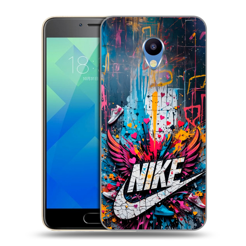 Пластиковый чехол на Meizu M5 с принтом Nike Найк Пластиковый чехол на Meizu M5 с принтом Nike Найк