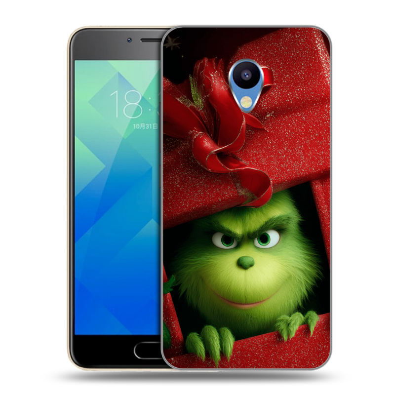 Силиконовый чехол на Meizu M5 с принтом Новый год Силиконовый чехол на Meizu M5 с принтом Новый год