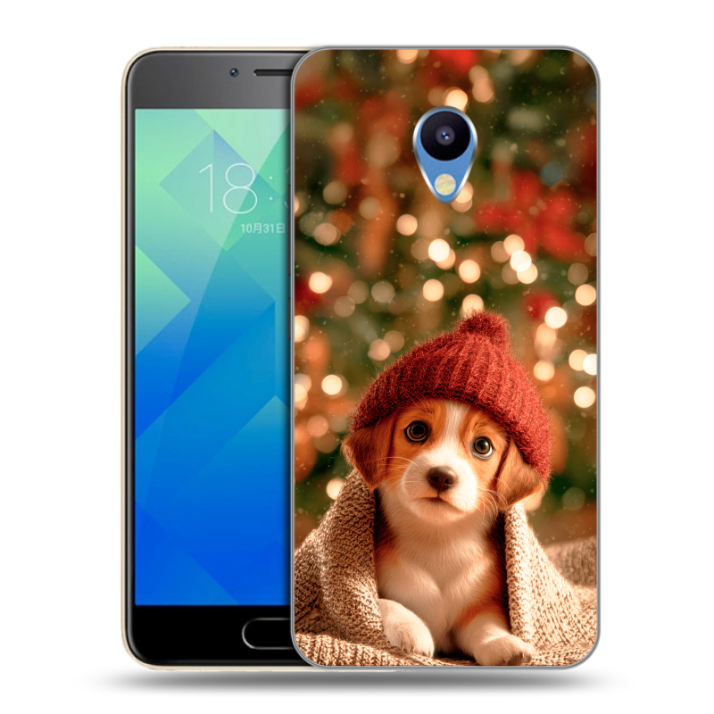 Пластиковый чехол на Meizu M5 с принтом Новый год Пластиковый чехол на Meizu M5 с принтом Новый год