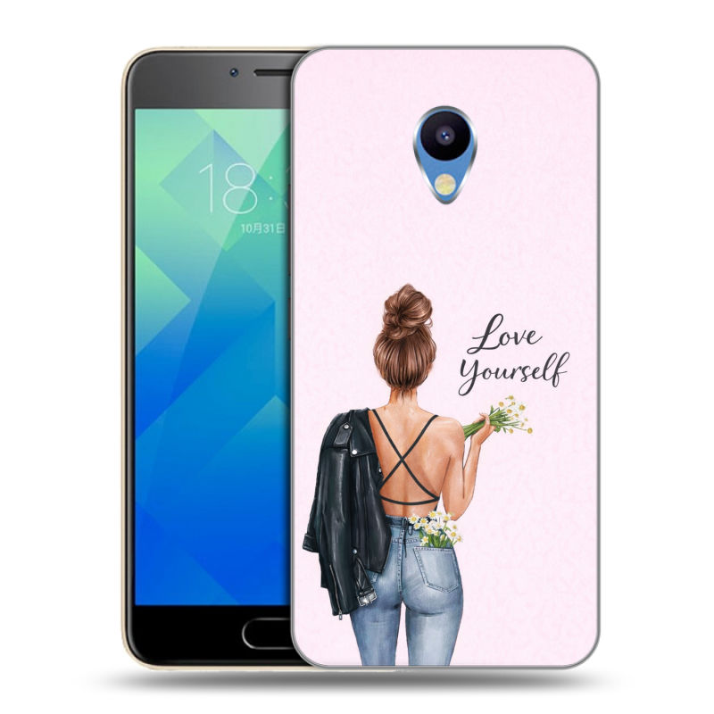 Силиконовый чехол на Meizu M5 с принтом женский Силиконовый чехол на Meizu M5 с принтом женский