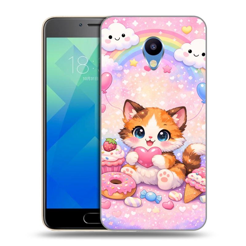 Пластиковый чехол на Meizu M5 с принтом для девочек Пластиковый чехол на Meizu M5 с принтом для девочек