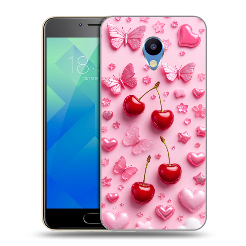 Пластиковый чехол на Meizu M5 с принтом для девочек Пластиковый чехол на Meizu M5 с принтом для девочек