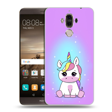 Пластиковый чехол на Huawei Mate 9 с принтом Единорог Пластиковый чехол на Huawei Mate 9 с принтом Единорог