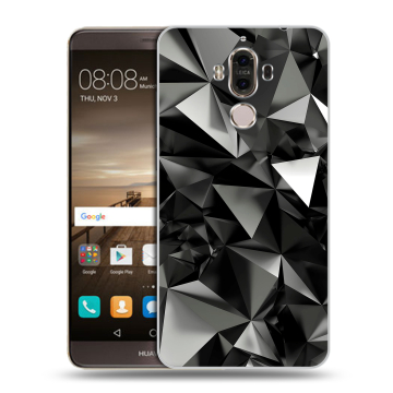 Пластиковый чехол на Huawei Mate 9 с принтом Черные кристаллы Пластиковый чехол на Huawei Mate 9 с принтом Черные кристаллы