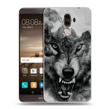 Пластиковый чехол на Huawei Mate 9 с принтом Волк Пластиковый чехол на Huawei Mate 9 с принтом Волк