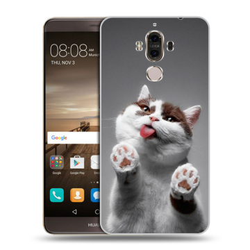 Пластиковый чехол на Huawei Mate 9 с принтом Коты Пластиковый чехол на Huawei Mate 9 с принтом Коты