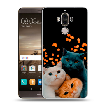 Пластиковый чехол на Huawei Mate 9 с принтом Кошки Пластиковый чехол на Huawei Mate 9 с принтом Кошки