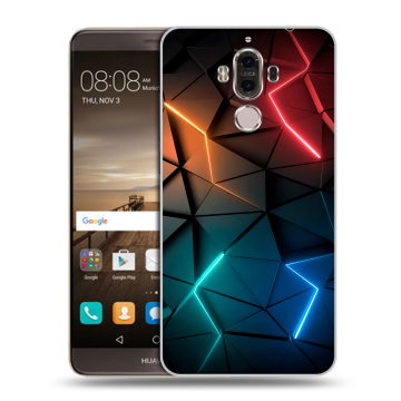 Пластиковый чехол на Huawei Mate 9 с принтом Абстракция неон Пластиковый чехол на Huawei Mate 9 с принтом Абстракция неон