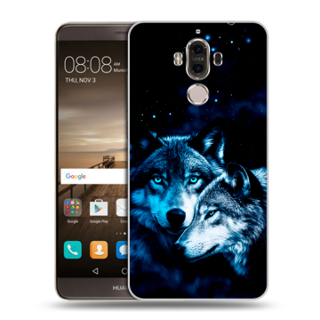 Пластиковый чехол на Huawei Mate 9 с принтом Волки Пластиковый чехол на Huawei Mate 9 с принтом Волки