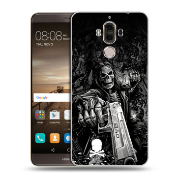 Пластиковый чехол на Huawei Mate 9 с принтом Скелет Пластиковый чехол на Huawei Mate 9 с принтом Скелет