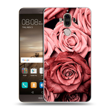 Пластиковый чехол на Huawei Mate 9 с принтом Цветы розы Пластиковый чехол на Huawei Mate 9 с принтом Цветы розы