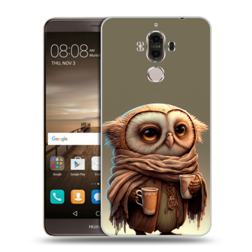 Пластиковый чехол на Huawei Mate 9 с принтом Сова Пластиковый чехол на Huawei Mate 9 с принтом Сова