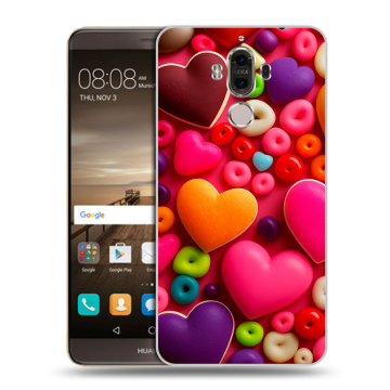 Пластиковый чехол на Huawei Mate 9 с принтом Сердечки Пластиковый чехол на Huawei Mate 9 с принтом Сердечки