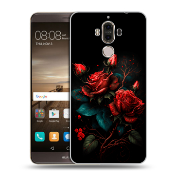 Пластиковый чехол на Huawei Mate 9 с принтом Розы красные Пластиковый чехол на Huawei Mate 9 с принтом Розы красные