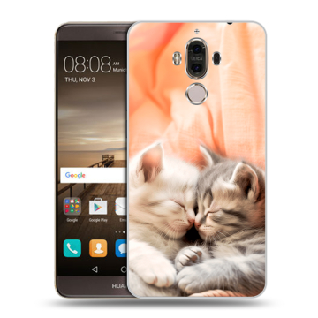 Пластиковый чехол на Huawei Mate 9 с принтом Котята