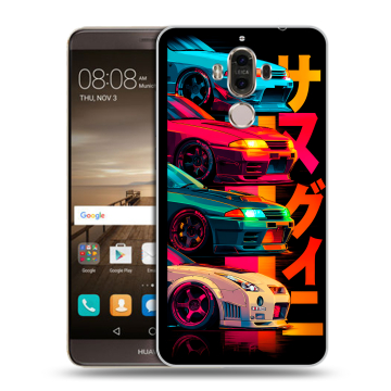 Пластиковый чехол на Huawei Mate 9 с принтом Гоночные машины Пластиковый чехол на Huawei Mate 9 с принтом Гоночные машины