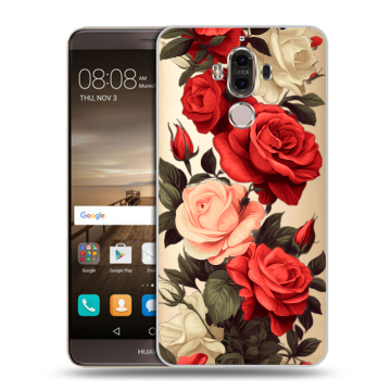 Пластиковый чехол на Huawei Mate 9 с принтом Розы Пластиковый чехол на Huawei Mate 9 с принтом Розы