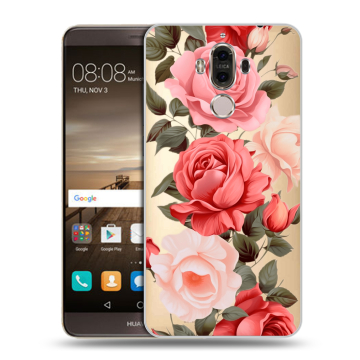 Пластиковый чехол на Huawei Mate 9 с принтом Розы Пластиковый чехол на Huawei Mate 9 с принтом Розы